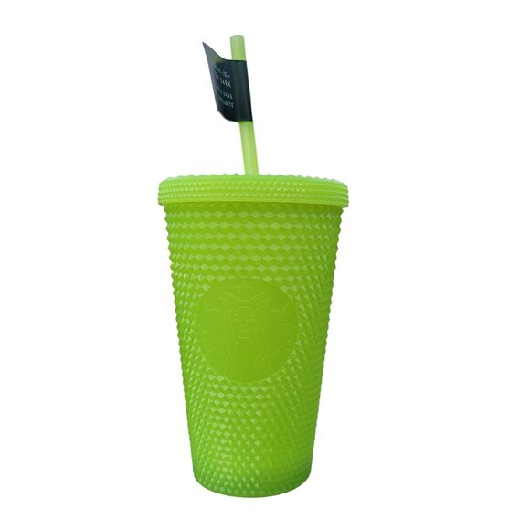 Starbucks 2022 Halloween Studded Glow Tumbler Lemongrass (Green) 16 oz. Grande - Picture 3 of 13